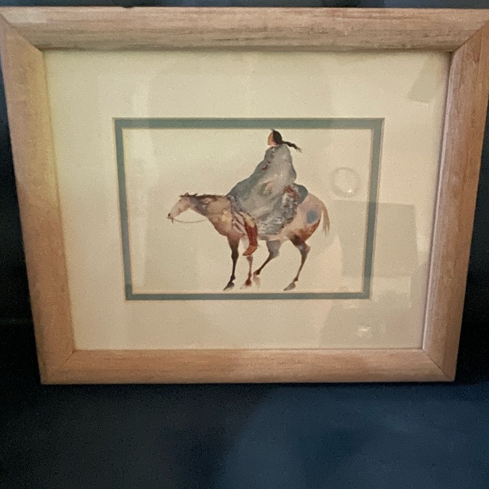 Carol Grigg Watercolor Framed and matted wall Art